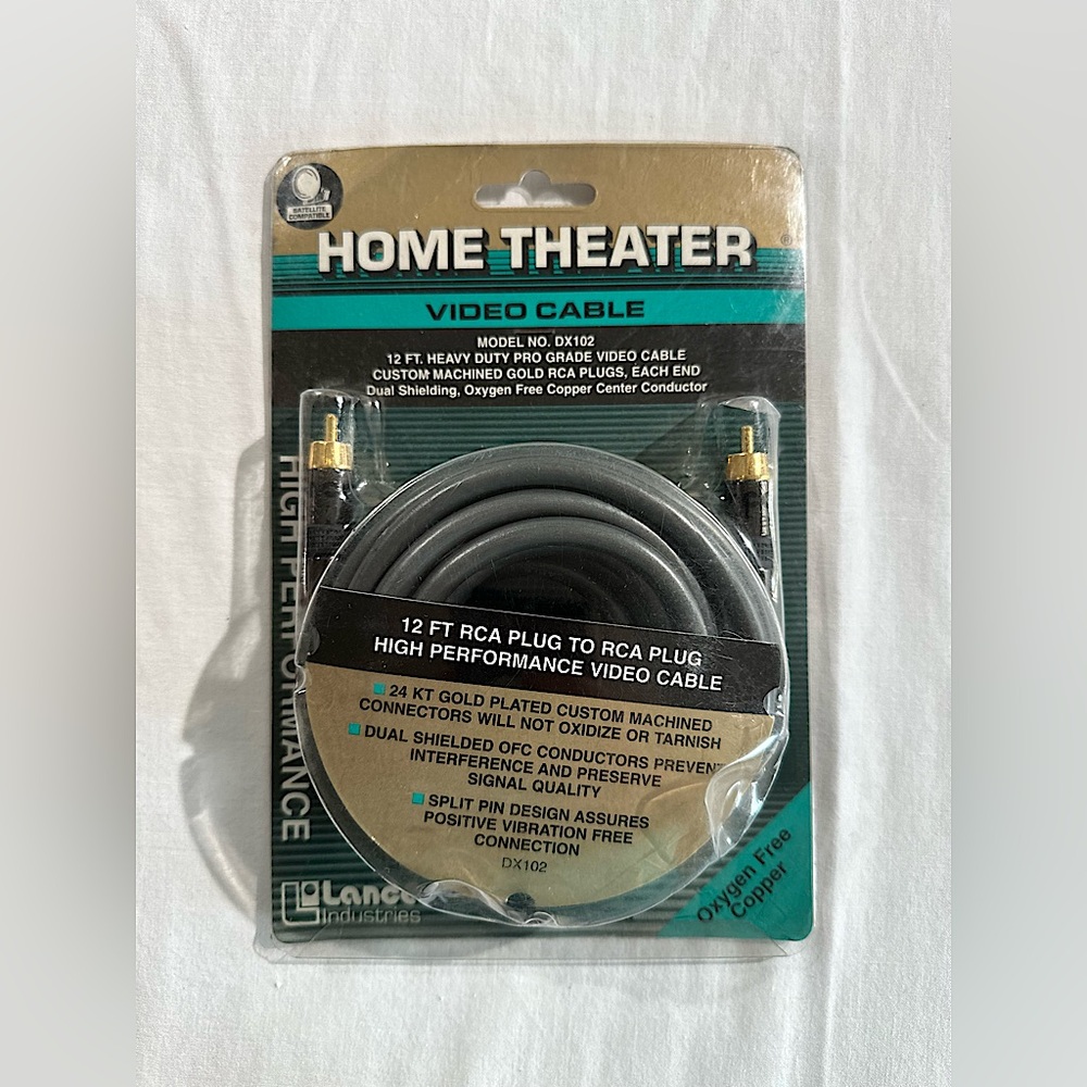 LANCE HOME THEATER AUDIO VIDEO CABLE 12 FT